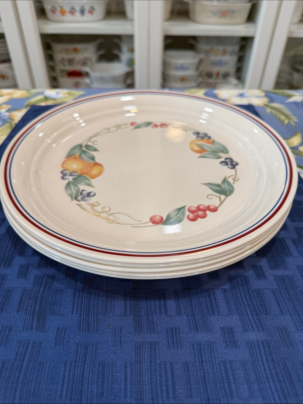 Corelle Vintage Abundance Dinner Plates 10.25" set of six